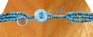 Necklaces, Handmade From Glass & Wooden Beads, Wood With Carving