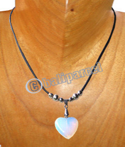 Necklaces, Handmade From Resin And Fiber String.
