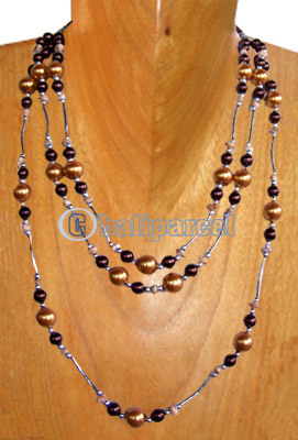 Necklaces, Handmade From Glass Beads.