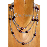 Necklaces, Handmade From Glass Beads.