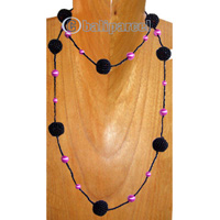 Necklaces, Handmade From Glass Beads.