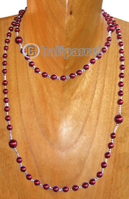 Necklaces, Handmade From Glass Beads.
