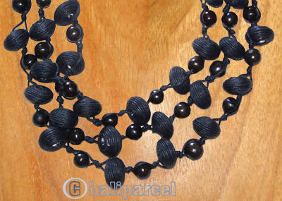 Necklaces, Handmade From Wooden & Cotton Ball.