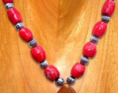 Necklaces, Handmade From Coral