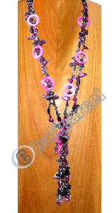 Necklaces, Handmade From Pearl And Shell.