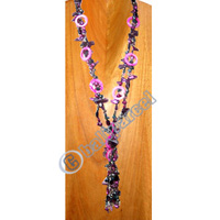 Necklaces, Handmade From Pearl And Shell.