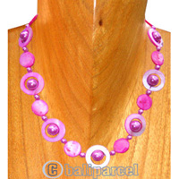Necklaces, Handmade From Shell And Pearl.