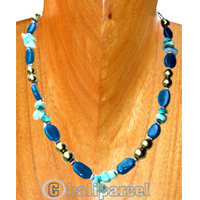 Necklaces, Handmade From Stone And Pearl.