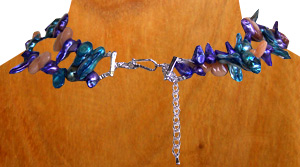 Necklaces, Handmade From Pearl And Shell.