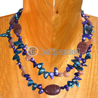 Necklaces, Handmade From Pearl And Shell.
