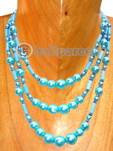 Necklaces, Handmade From Pearl And Shell.
