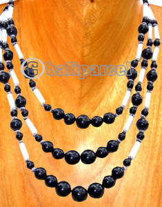 Necklaces, Handmade From Pearl And Shell.
