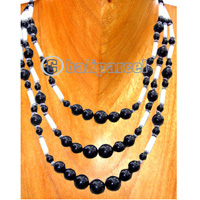 Necklaces, Handmade From Pearl And Shell.