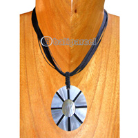 Necklaces, Handmade From Shell And Cotton String