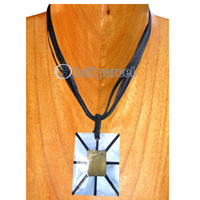 Necklaces, Handmade From Shell And Cotton String