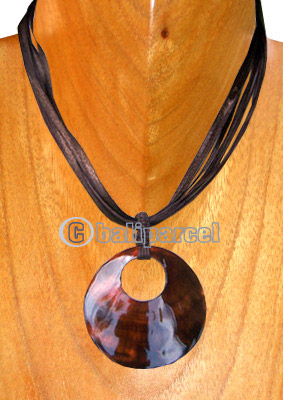 Necklaces, Handmade From Shell And Cotton String