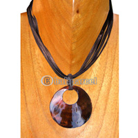 Necklaces, Handmade From Shell And Cotton String
