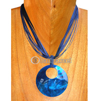 Necklaces, Handmade From Shell And Cotton String