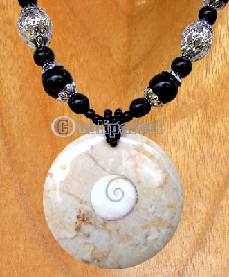 Necklaces, Handmade From Glass Beads, Stone Inlaid With Shiva Eye