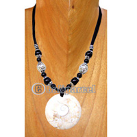 Necklaces, Handmade From Glass Beads, Stone Inlaid With Shiva Eye