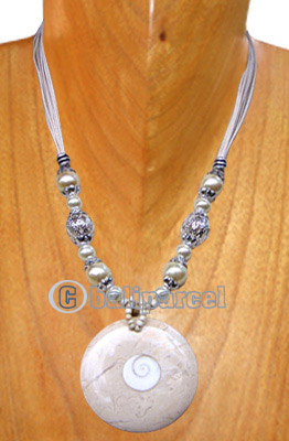 Necklaces, Handmade From Glass Beads, Stone Inlaid With Shiva Eye