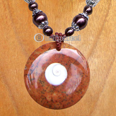 Necklaces, Handmade From Glass Beads, Stone Inlaid With Shiva Eye