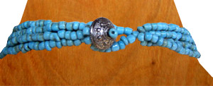 Necklaces, Handmade From Glassbead And Shell.