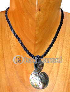 Necklaces, Handmade From Resin Inlaid With Shell And Glass Beads.