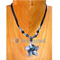 Necklaces, Handmade From Glassbead, Shell And Catton String.