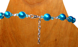 Necklaces, Handmade From Glassbead And Shell.