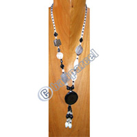Necklaces, Handmade From Resin And Glassbead.