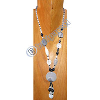 Necklaces, Handmade From Resin And Glassbead.