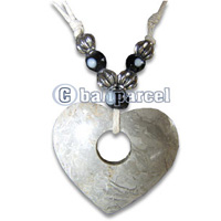 Necklaces, Handmade From Stone And Resin