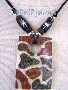 Necklaces, Handmade From Bone And Stone.