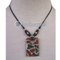 Necklaces, Handmade From Bone And Stone.