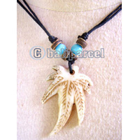 Necklaces, Handmade From Resin And Glassbead.