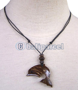 Necklaces, Handmade From Coconut And Wooden Beads.