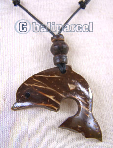 Necklaces, Handmade From Coconut And Wooden Beads.