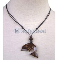 Necklaces, Handmade From Coconut And Wooden Beads.