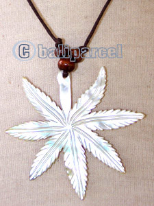 Necklaces, Handmade From Shell, Wooden Beads And Cotton String.