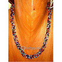 Necklace, Handmade From Glass Beads.
