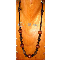 Necklace, Handmade From Wooden Beads.