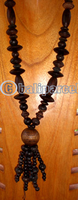 Necklace, Handmade From Wooden Beads.