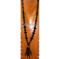 Necklace, Handmade From Wooden Beads.