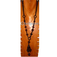 Necklace, Handmade From Wooden Beads.