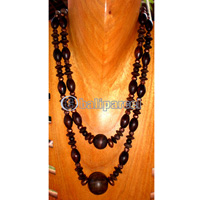 Necklace, Handmade From Wooden Beads.