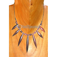 Wooden Necklaces, Handmade From Sono Wood And Coconut Beads .