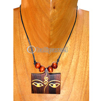 Wooden Necklaces, Handmade From Sono Wood And Wooden Beads .