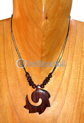 Wooden Necklaces, Handmade From Sono Wood And Wooden Beads .