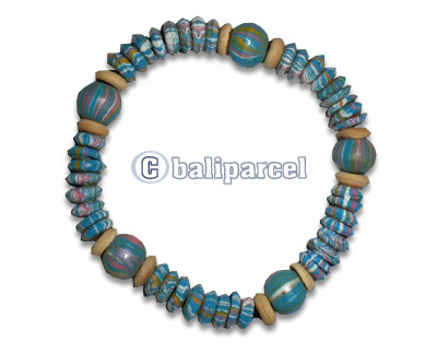 Bracelet, Handmade From Coconut Wood With Crazy Color.